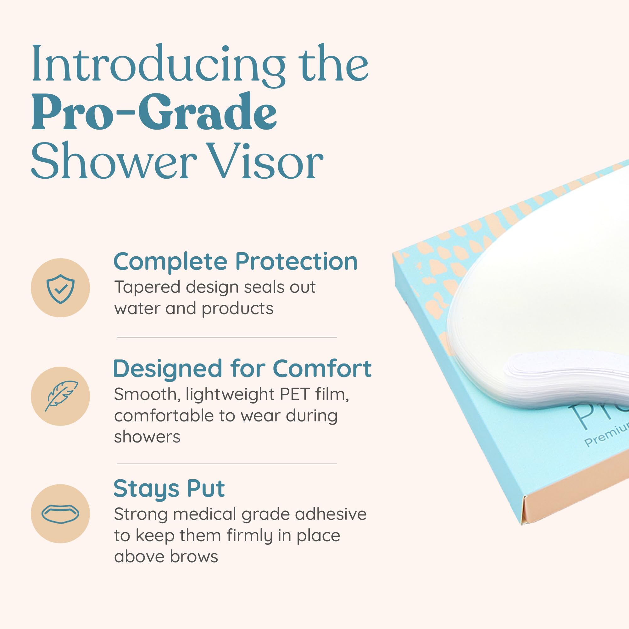 DROP OF DIVINITI disposable eye shields pack for home shower protection