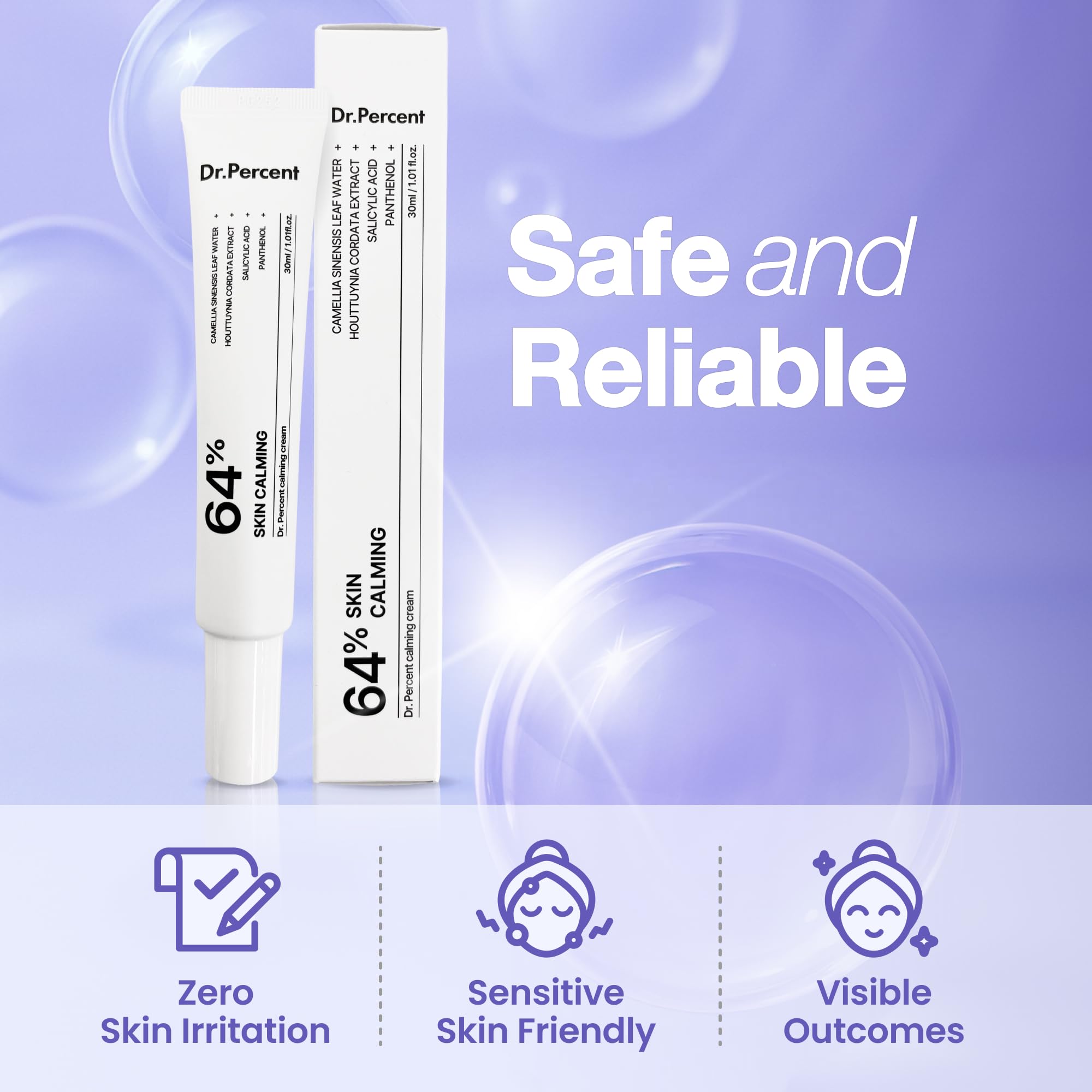 drpercent Calming 64% Cream daily routine ready for AM and PM use