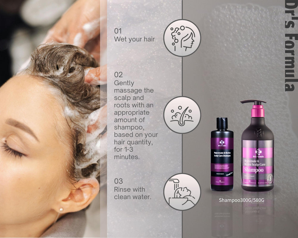 Dr's Formula scalp sensitivity relief — soothes dryness while providing a thorough cleanse.