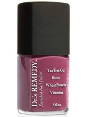 Dr.'s Remedy Brave Berry nail polish bottle showing vibrant color and non-toxic formula.