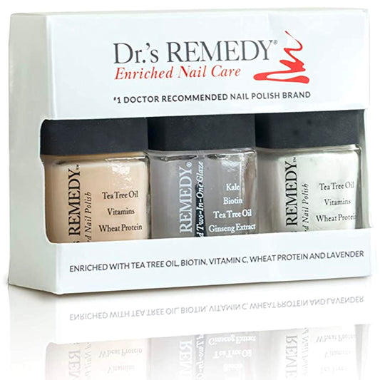 Dr.'s Remedy Classic Cloud bottle with quick-dry finish for sleek nails.