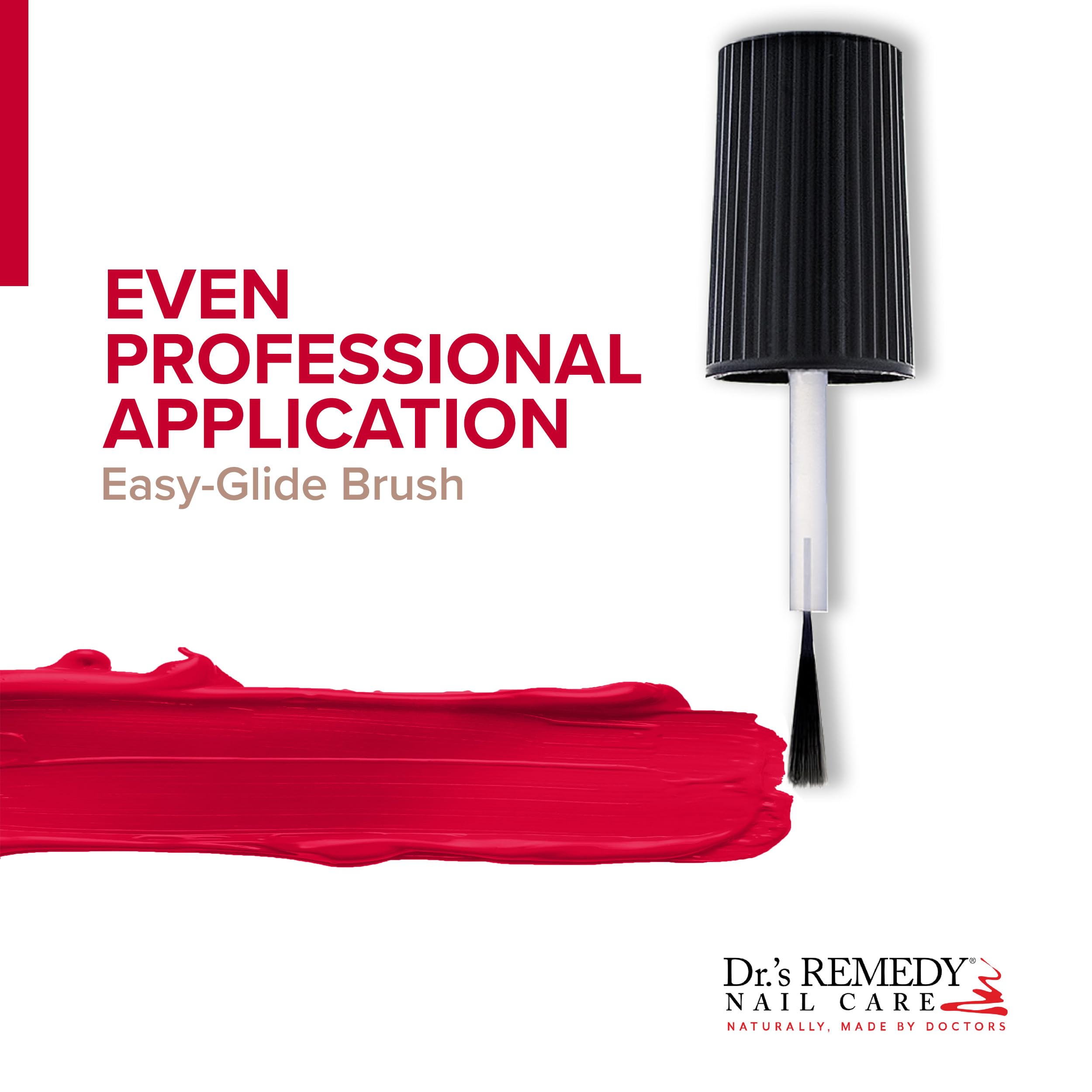 Dr.'s Remedy Enriched Nail Polish Clarity Coral nails after application with vivid color