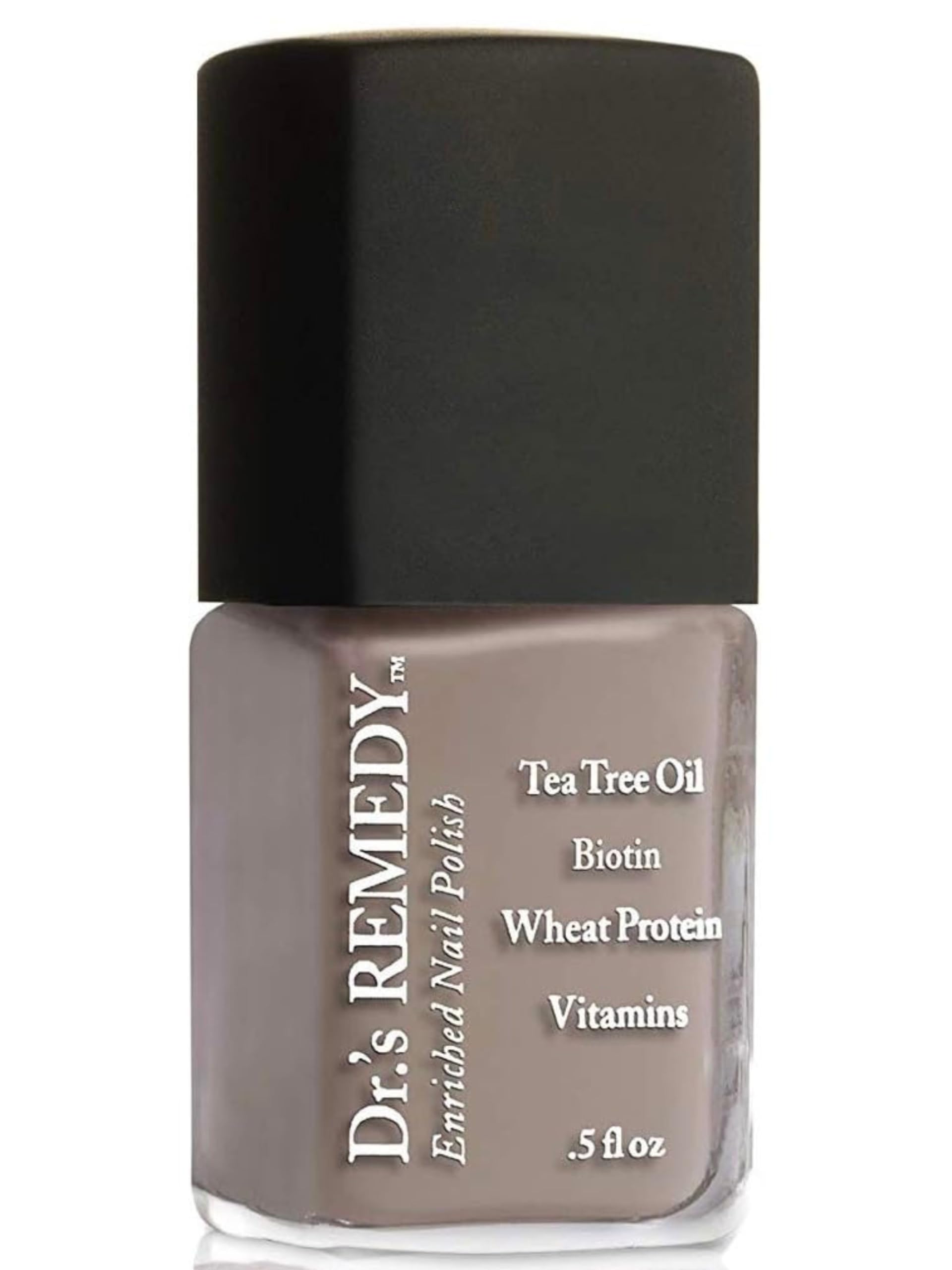 Dr.'s Remedy Enriched Nail Polish Cozy Cafe bottle with rich color and shine.