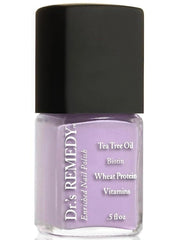 Dr.'s Remedy Enriched Nail Polish Lilac bottle shows quick-dry, durable shine.