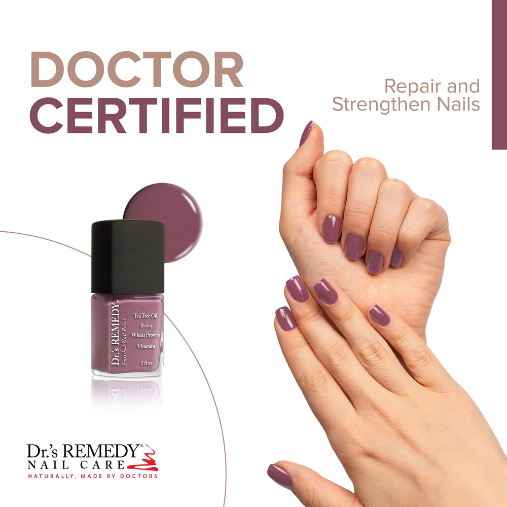 Dr.’s Remedy Mindful Mulberry brush applying smooth color