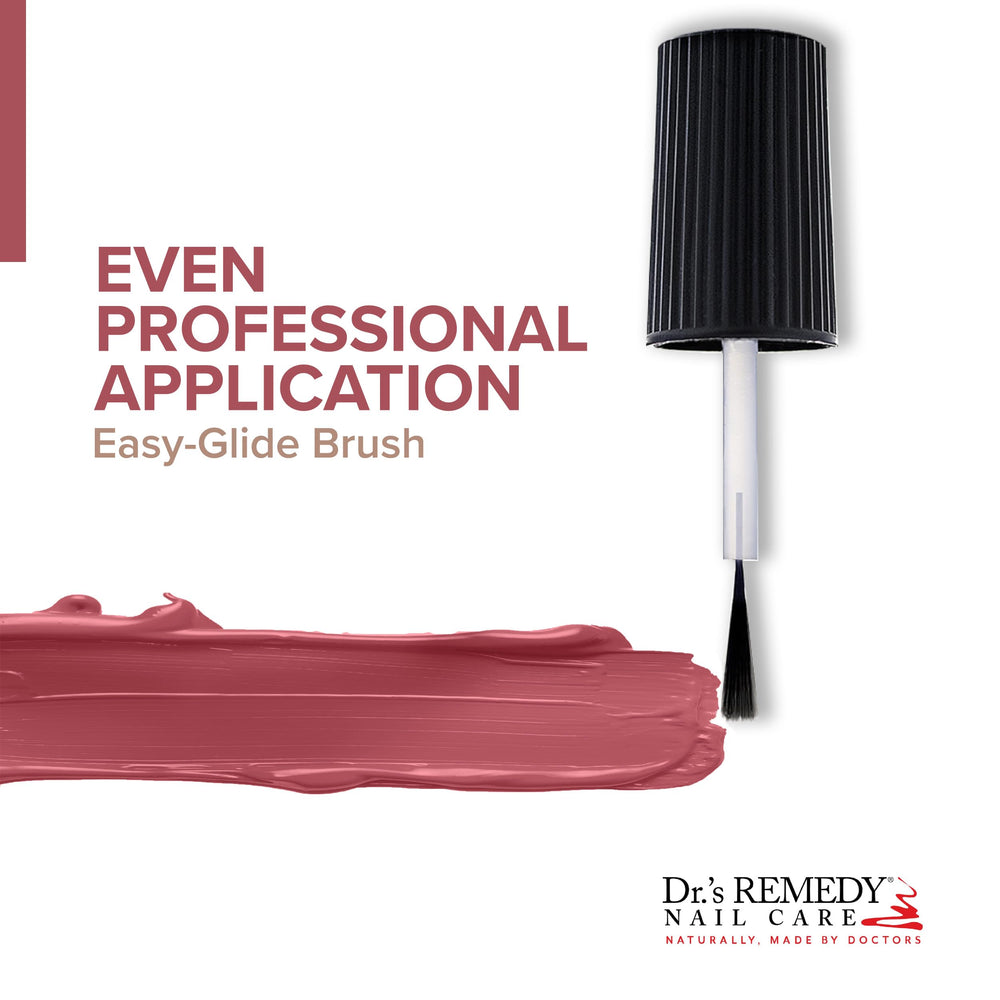 Dr.'s Remedy Relaxing Rose delivers quick dry time and brilliant finish