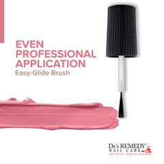 Dr.'s Remedy Enriched Nail Polish Serene Salmon Made in the USA label highlights quality.