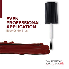 Dr.'s Remedy nail polish brush applicator close-up for precise application.