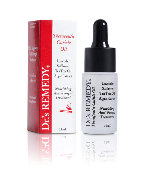 Applying Dr.'s Remedy Cuticle Oil during a gentle routine
