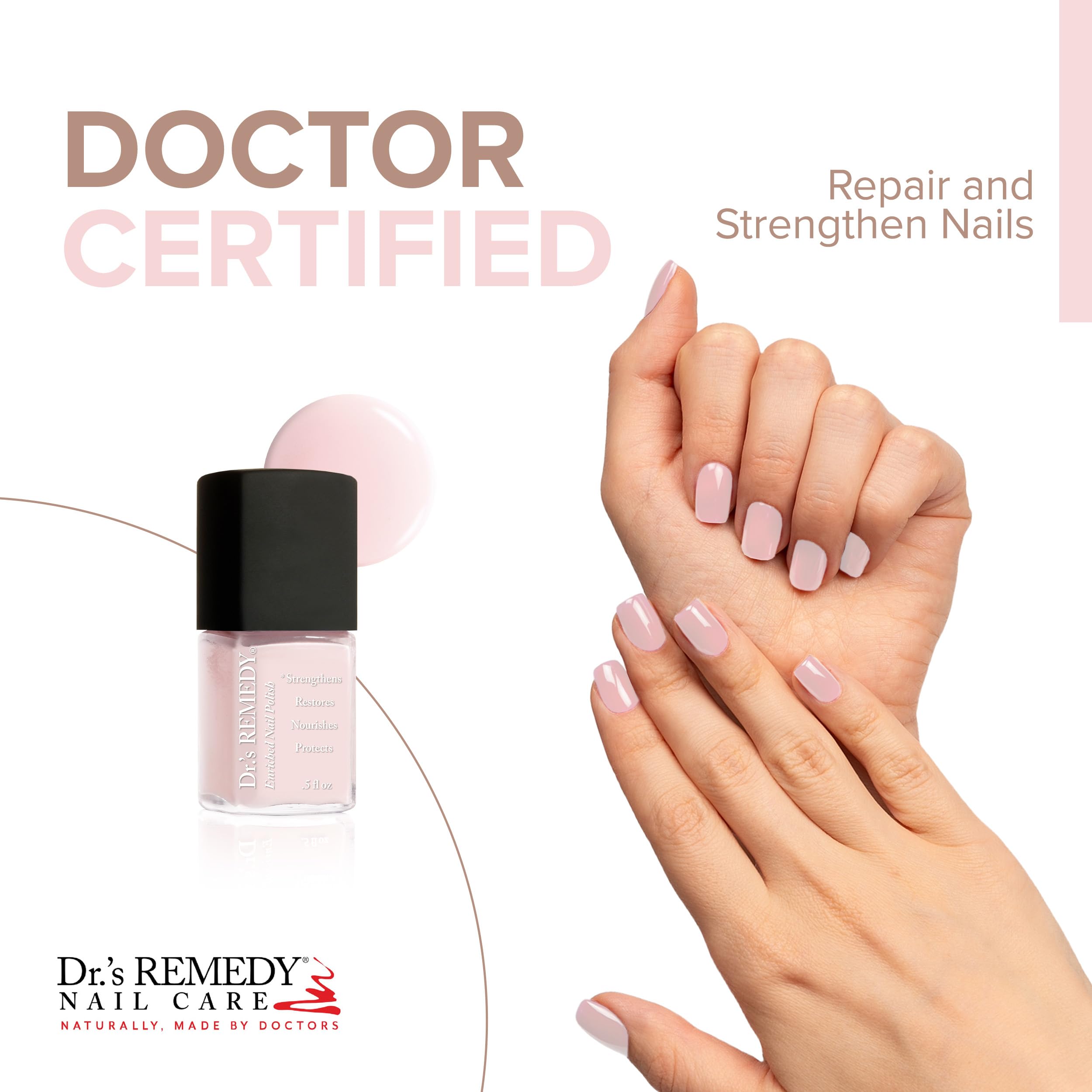 Dr.'s Remedy Total Two-In-One bottle highlights versatile nail care.