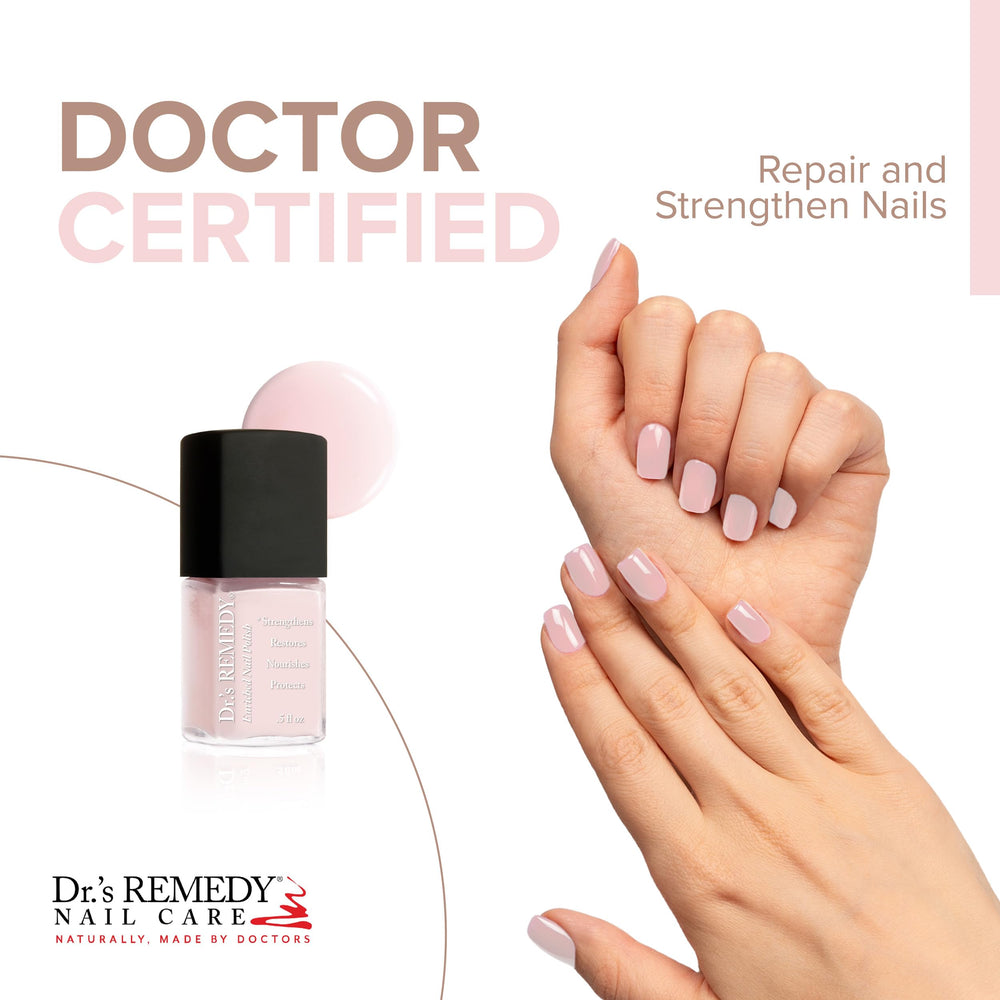 Dr.'s Remedy Total Two-In-One bottle highlights versatile nail care.