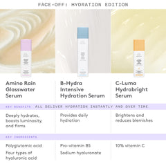 Drunk Elephant Amino Rain Glasswater Serum packaging and sleeve