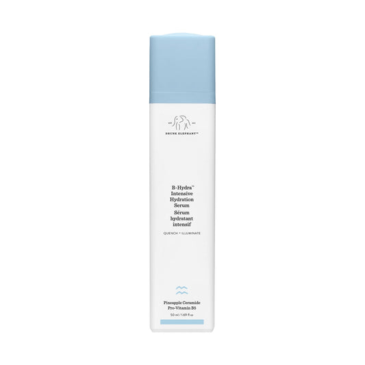 Drunk Elephant B-Hydra pump bottle provides instant hydration.