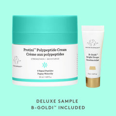 Packaging unboxing shows Protini cream and deluxe sample