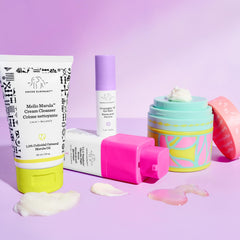 Drunk Elephant TLC Framboos Serum close-up with glycolic action for smoother skin.