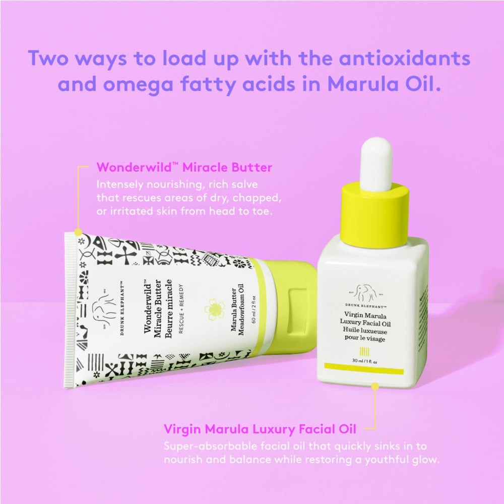 Drunk Elephant Wonderwild application on hand demonstrates easy, targeted hydration.