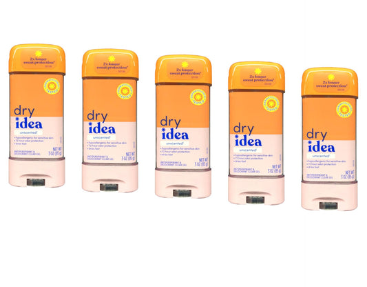 Dry Idea Advanced Dry unscented application demonstrates fast-drying gel for gym days