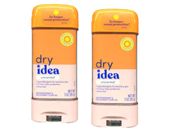 Dry Idea Advanced Dry unscented gel bottle offers all-day dryness