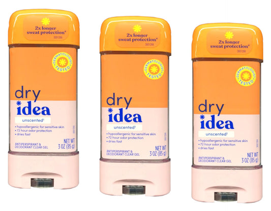 Dry Idea underarm application demonstrates quick refresh with the gel.