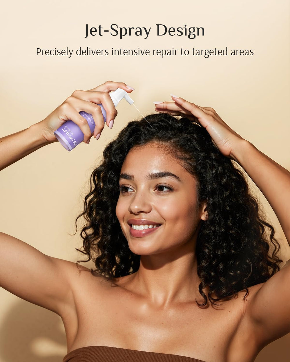 Clinical results graphic illustrating hair growth indicators and shedding reduction.