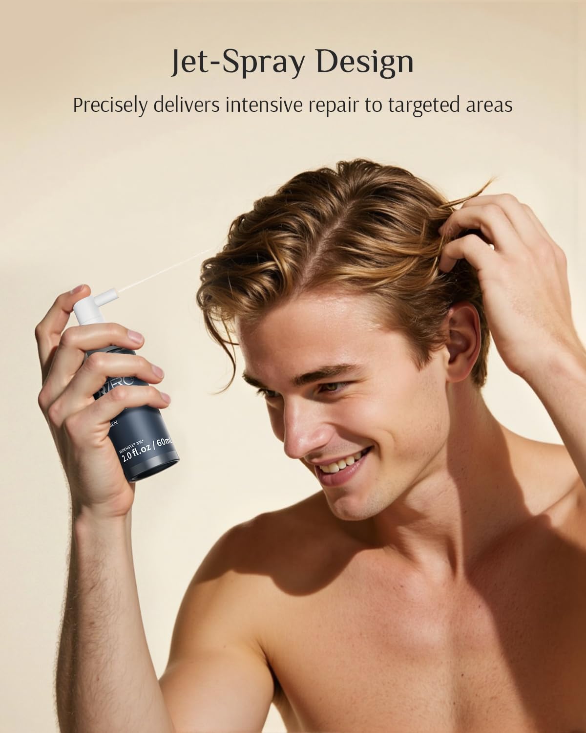 DR ZERO cooling sensation on scalp during spray application.