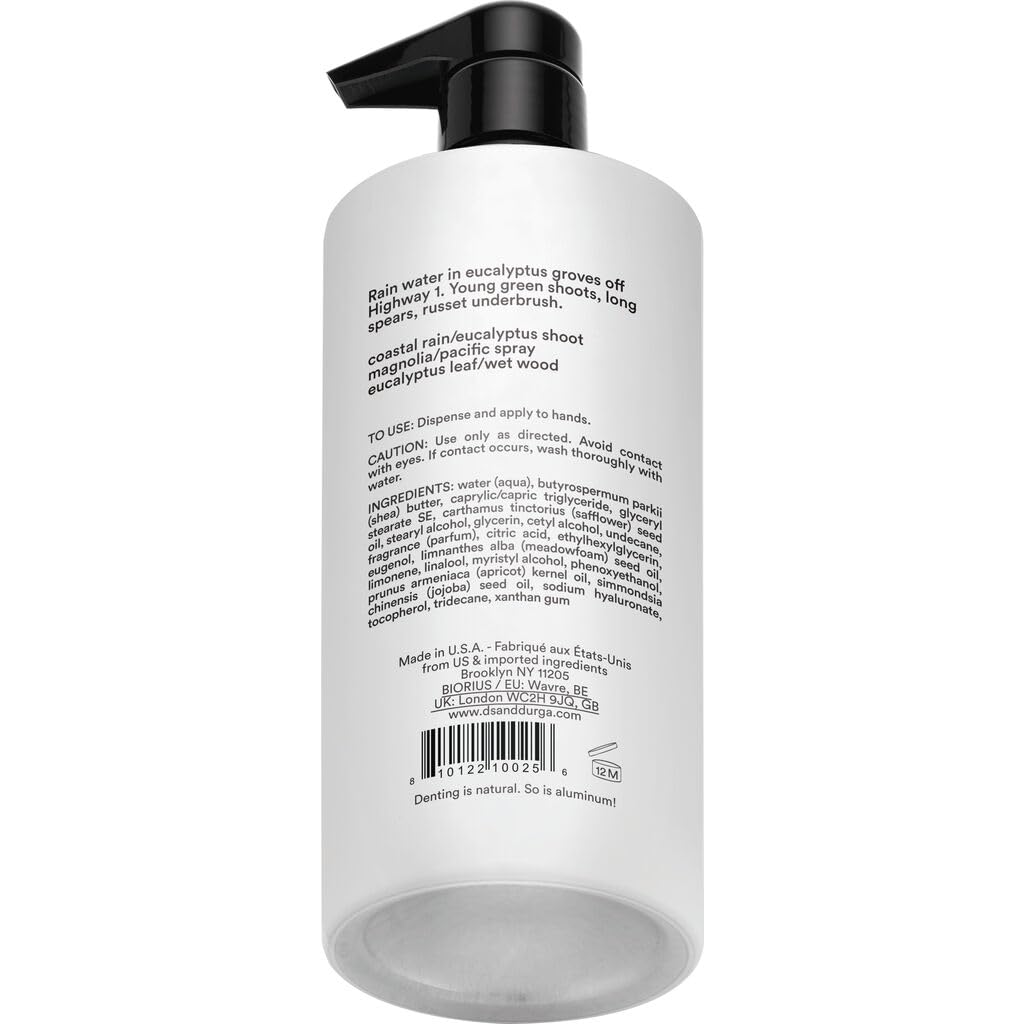Eucalyptus Leaf and Wet Wood base notes convey a grounding fragrance