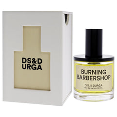 DS & Durga Burning Barbershop packaging detail highlighting design