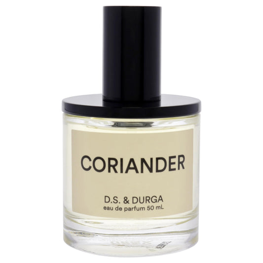 D.S. & Durga Coriander EDP spray application demonstrating long-lasting fragrance throughout the day.
