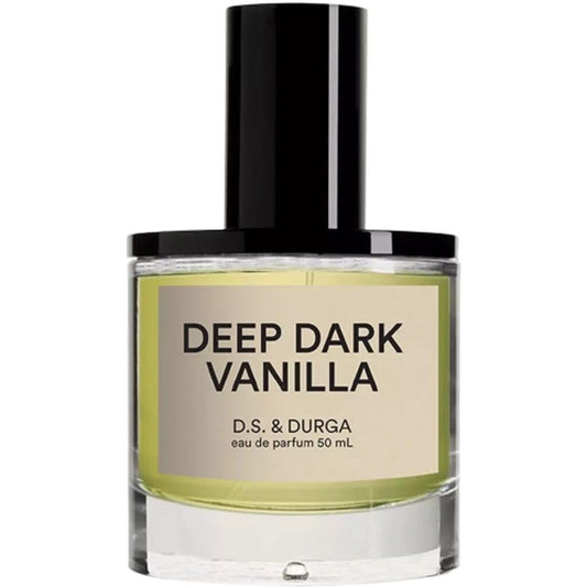 DS & Durga Deep Dark Vanilla bottle front view, highlighting premium craftsmanship and inviting warmth.