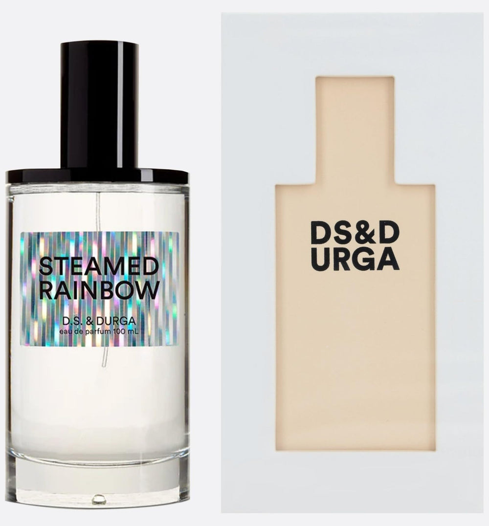 DS & Durga Steamed Rainbow bottle cap close-up highlights premium packaging