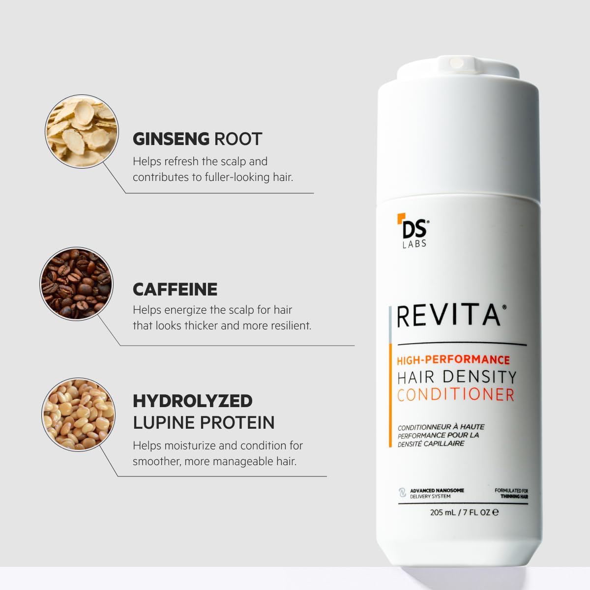 Revita Conditioner provides lightweight moisture for natural body.