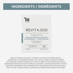 Brand-focused image emphasizing Revita.SOD hair vitality benefits.