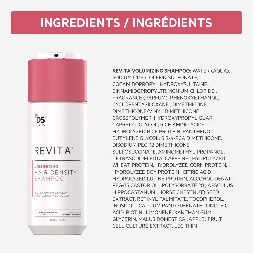 DS Labs Revita sulfate-free label indicating gentle daily cleansing.