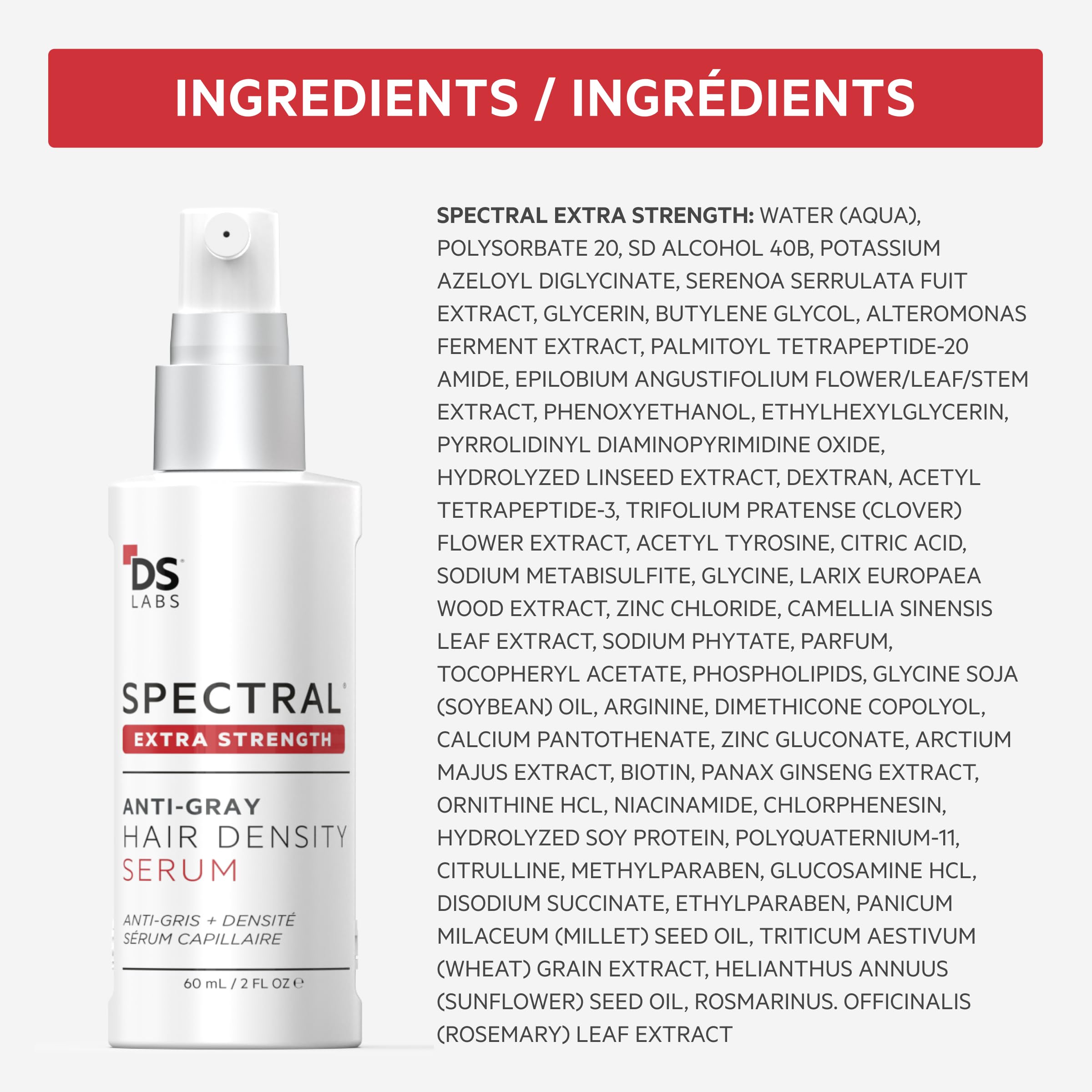 DS Laboratories Spectral Extra Strength 3-pack packaging shown