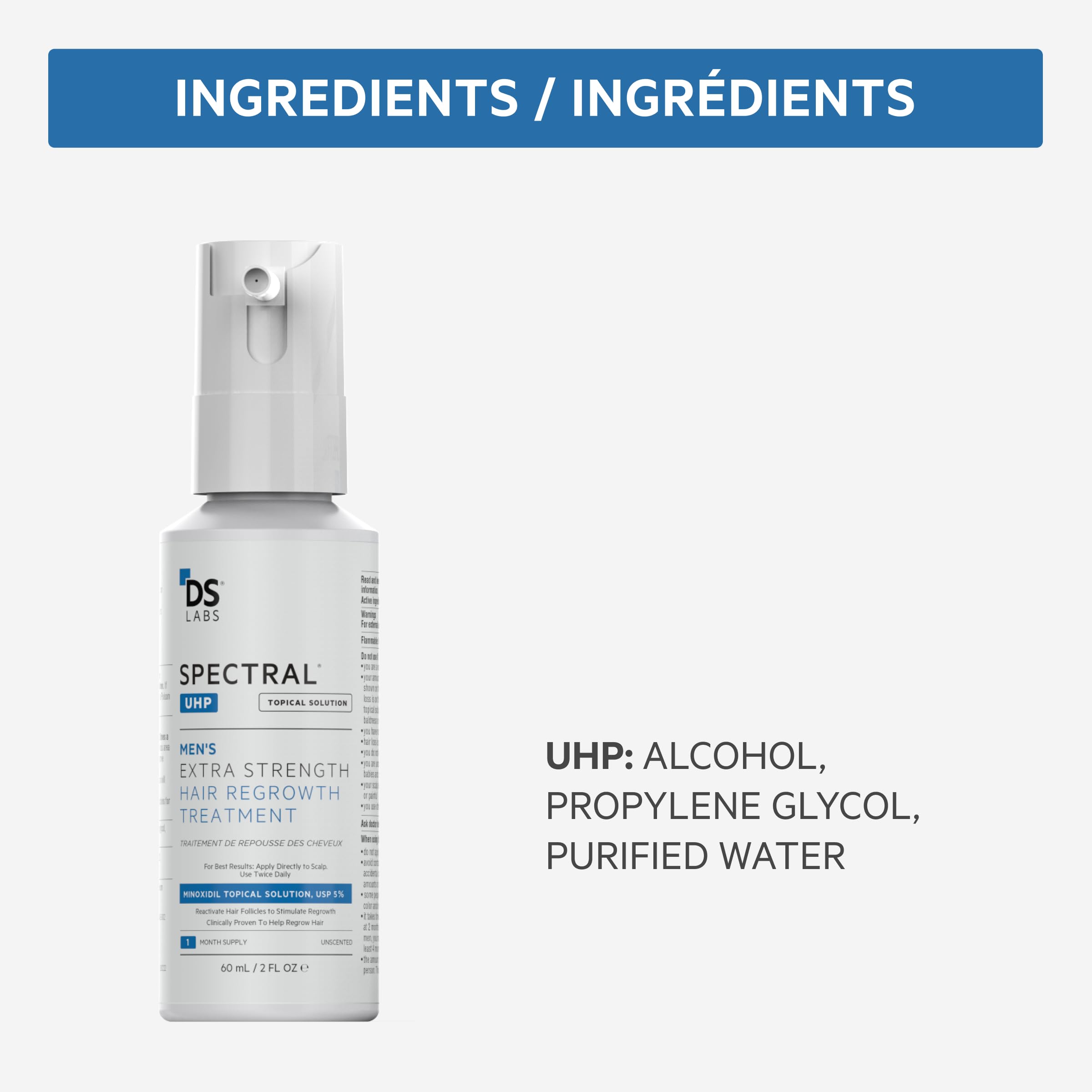 Morning routine with Spectral.UHP spray and bottle presence