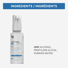Morning routine with Spectral.UHP spray and bottle presence