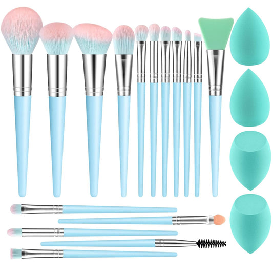DUAIU makeup brush set with face brushes for smooth foundation application.