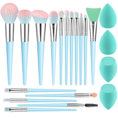 DUAIU makeup brush set with face brushes for smooth foundation application.
