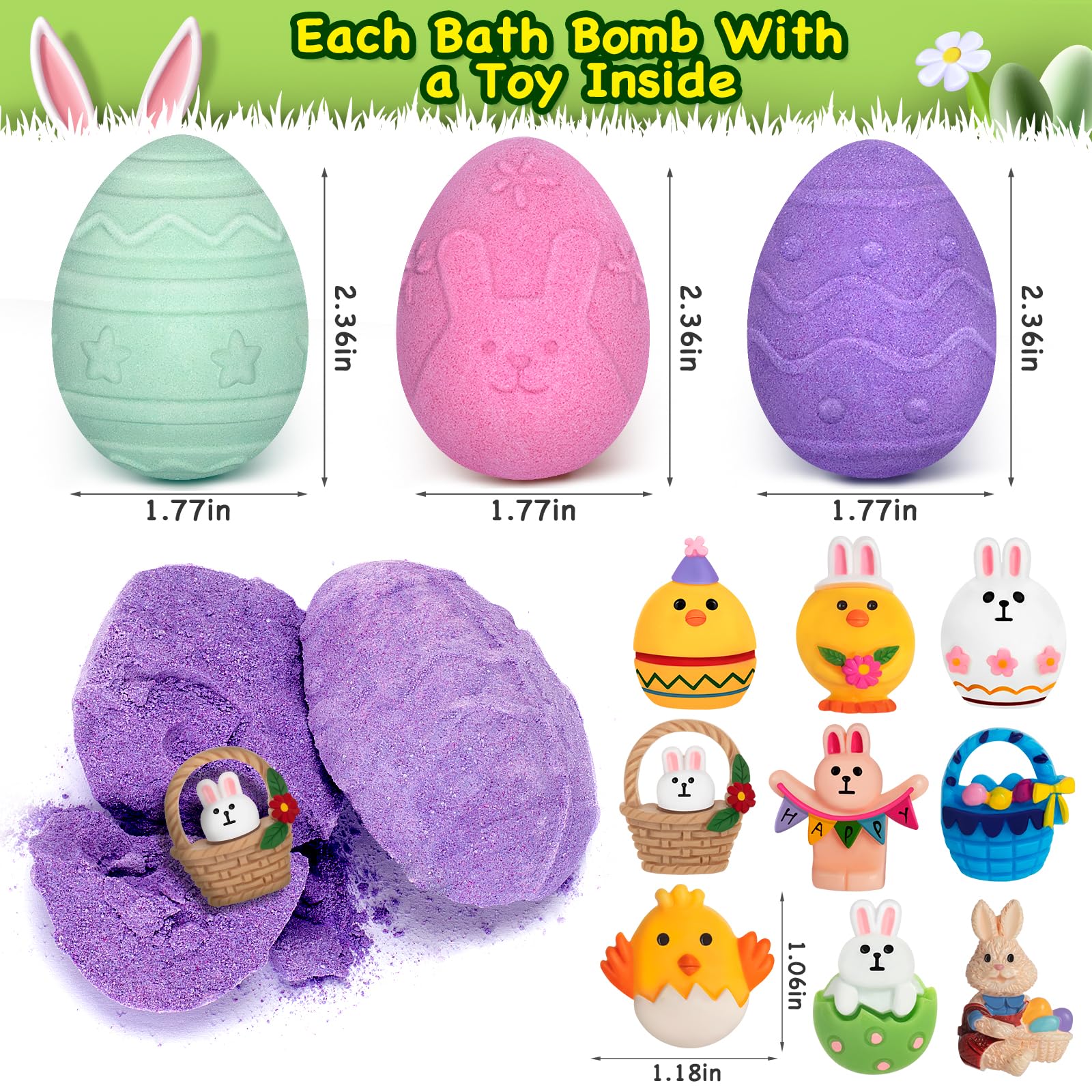 Duchong Easter egg bath bombs provide a fun gift moment.