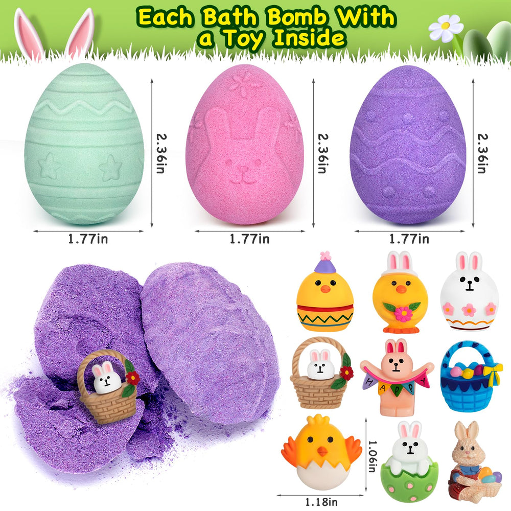 Duchong Easter egg bath bombs provide a fun gift moment.