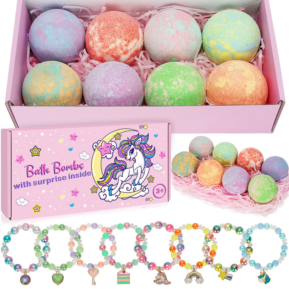 Duchong Unicorn Bath Bombs packaging, ideal for gifting to young girls