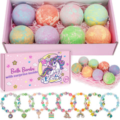 Duchong Unicorn Bath Bombs packaging, ideal for gifting to young girls