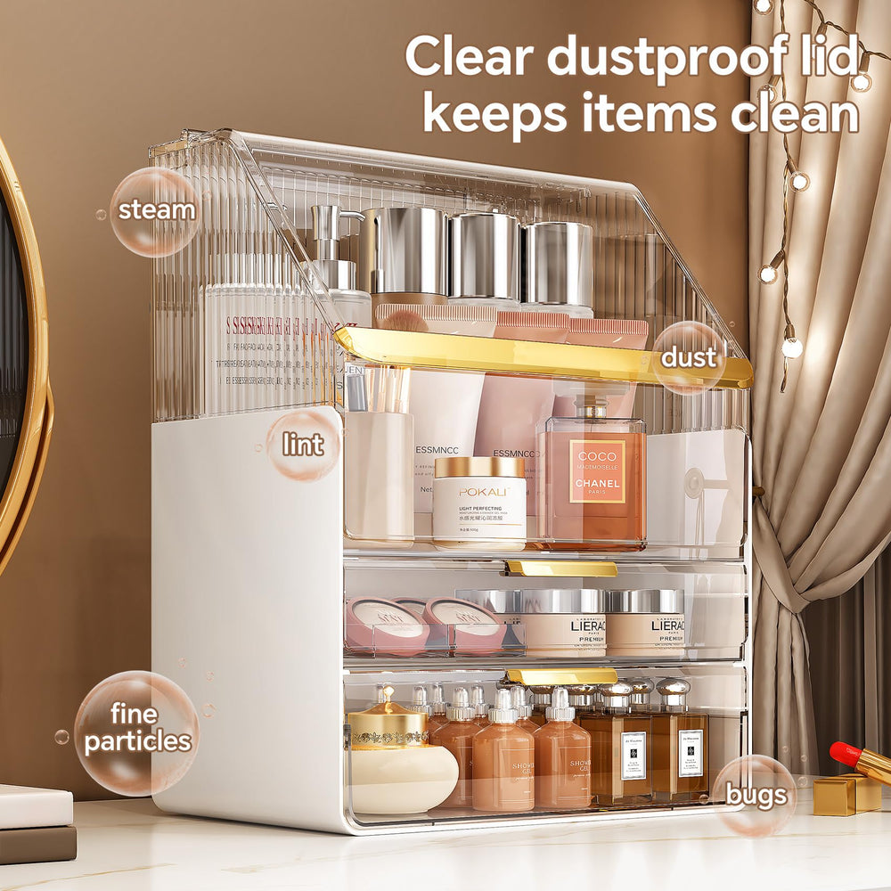 Ducoak dust-shield cover protects brushes and bottles from splashes.