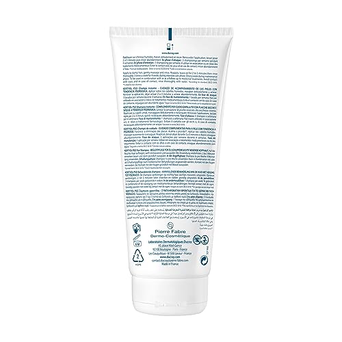 Ducray Kertyol P.S.O. shampoo pump demonstrates easy application and scalp relief