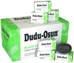 DuDu Dudu Osun African Black Soap 24-bars pack for natural cleansing across skin types.