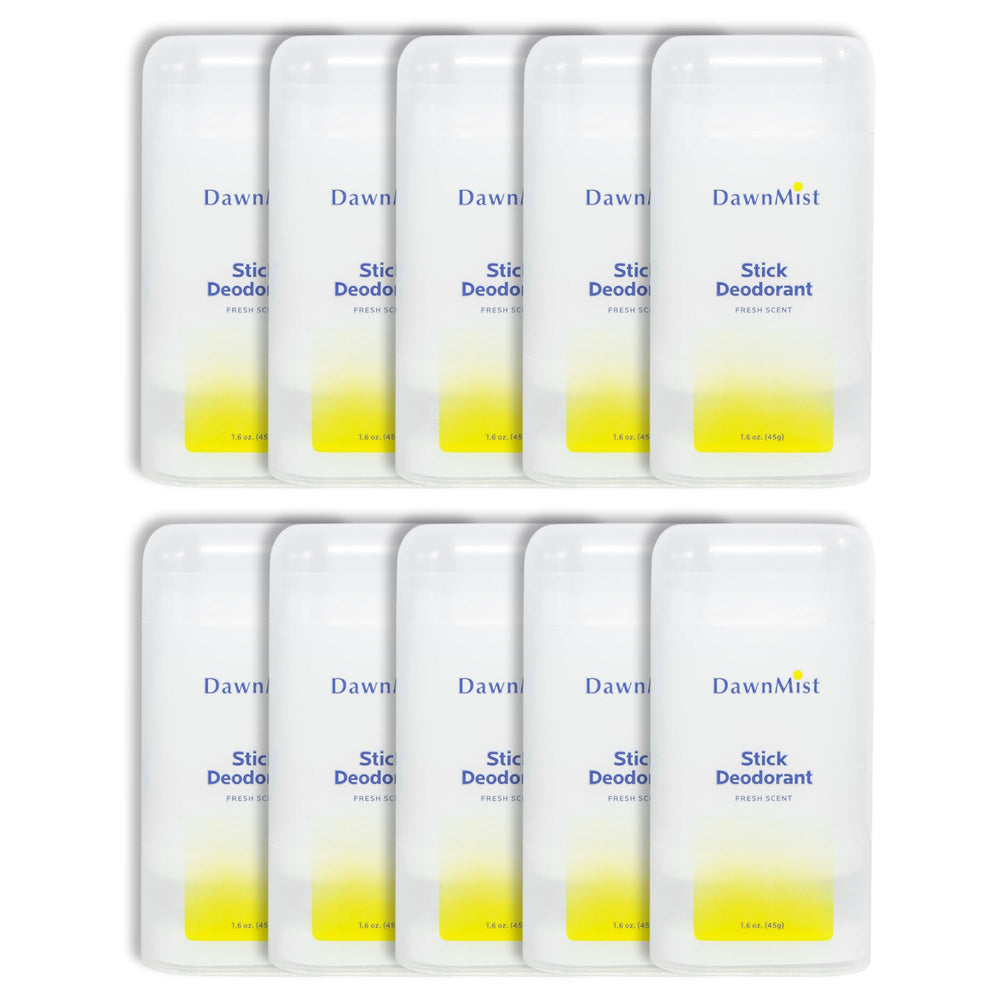 Dukal Dawn Mist Stick Deodorant 10-pack delivers long-lasting freshness for busy days.
