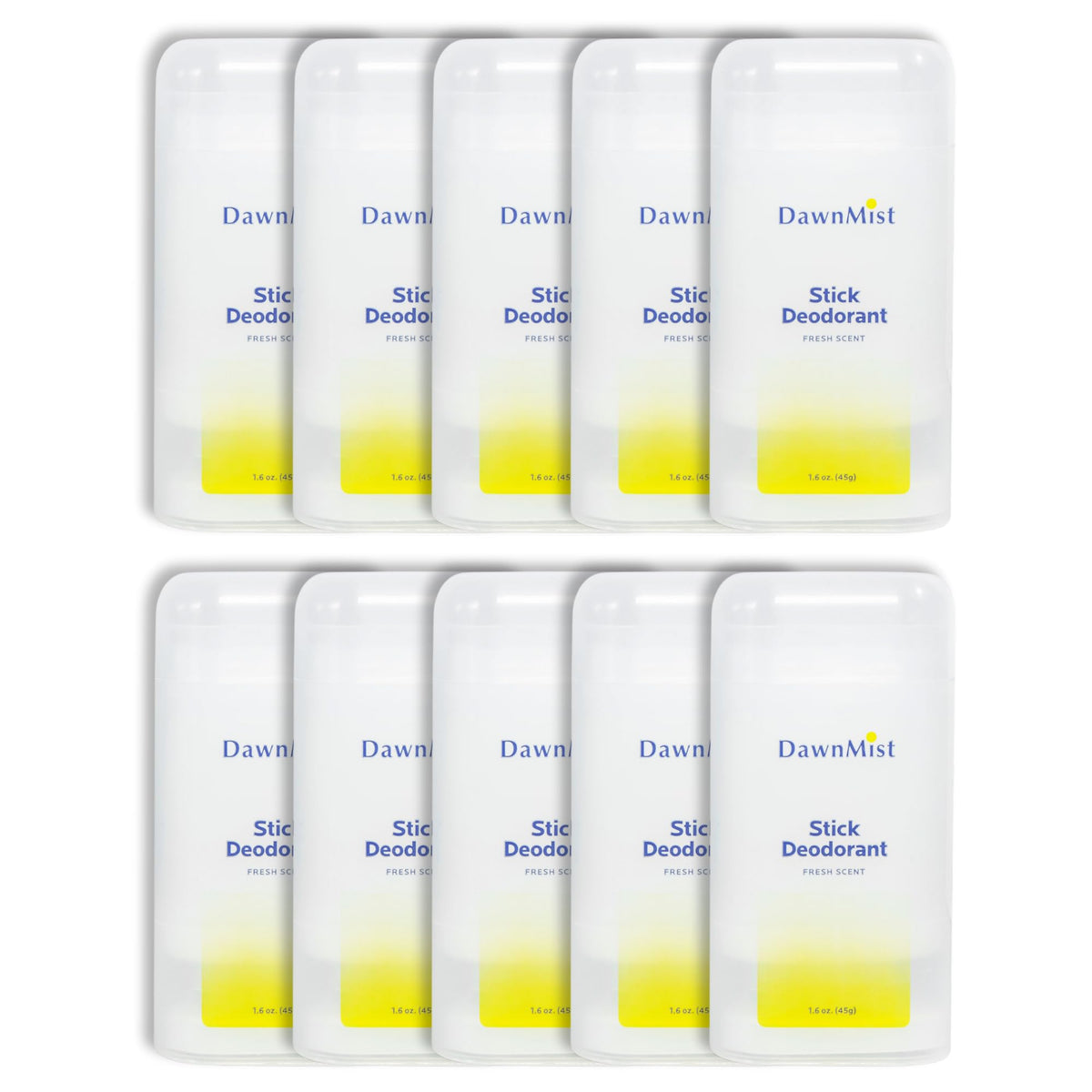 Dukal Dawn Mist Stick Deodorant 10-pack delivers long-lasting freshness for busy days.