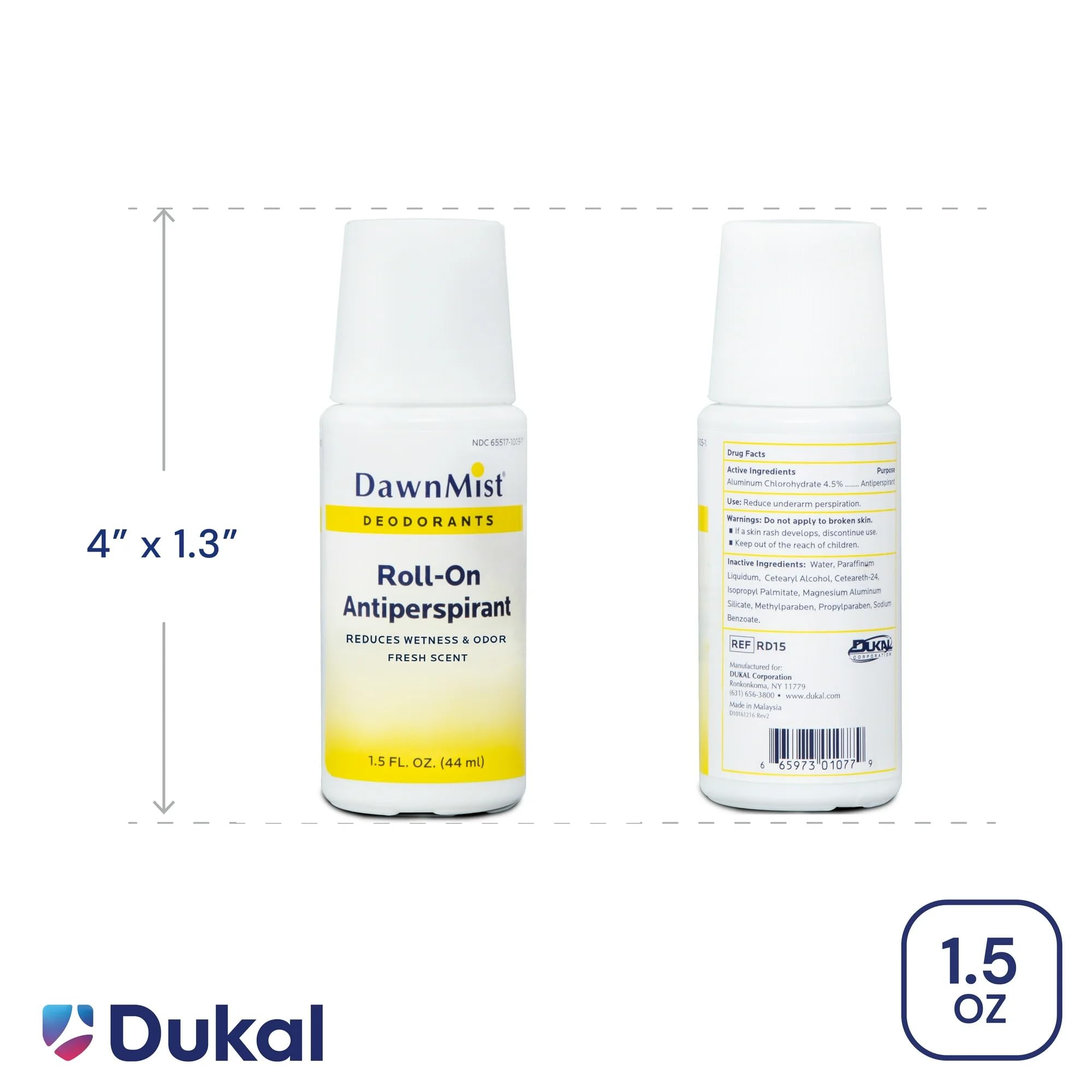Pack of 12 DawnMist roll-ons for shared use and bulk convenience.