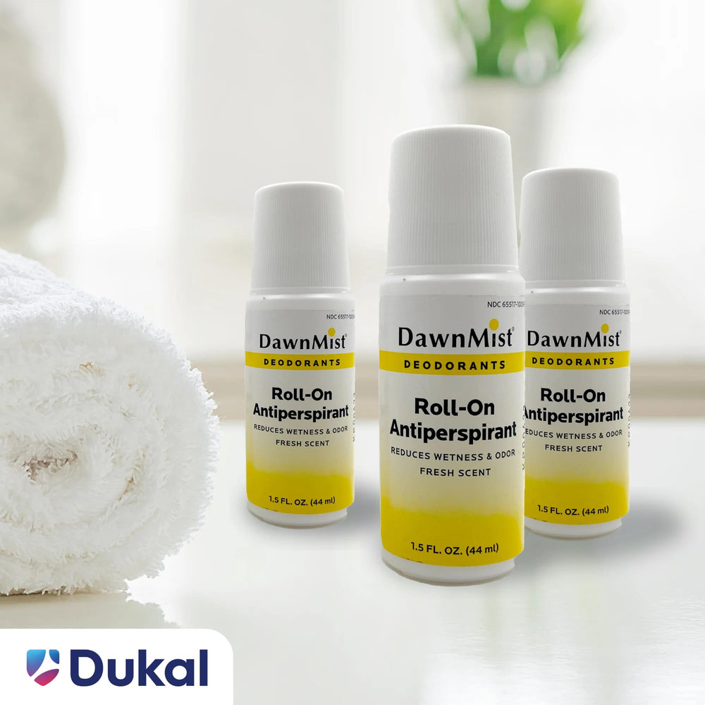 Roll-on being applied for quick and clean deodorant coverage.