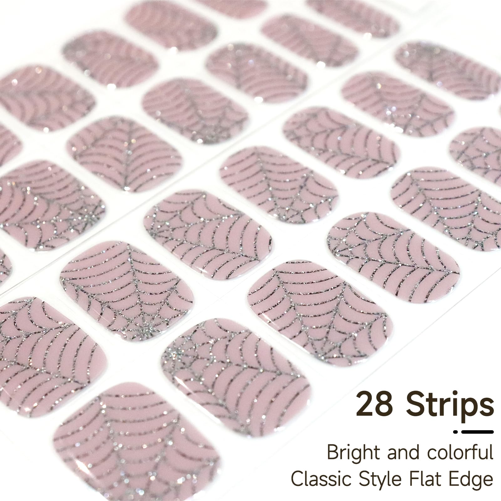 Durable gel nail strips delivering a glossy finish